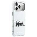 Etui Karl Lagerfeld IML Karl & Choupette Peekaboo Logo MagSafe na iPhone 17 Pro - białe Karl Lagerfeld