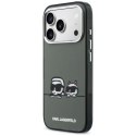 Etui Karl Lagerfeld IML Karl & Choupette Peekaboo Logo MagSafe na iPhone 17 Pro - czarne Karl Lagerfeld