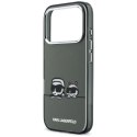 Etui Karl Lagerfeld IML Karl & Choupette Peekaboo Logo MagSafe na iPhone 17 Pro - czarne Karl Lagerfeld