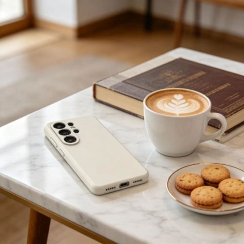 Etui Tech-Protect Silicone MagSafe na Samsung Galaxy S26 Ultra - beżowe Tech-Protect