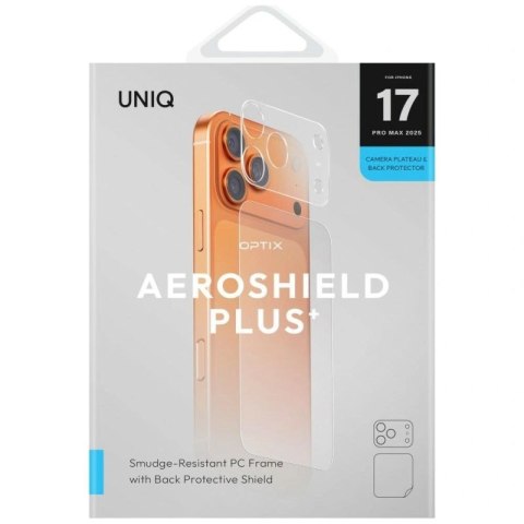 Folia ochronna na aparat i tył panelu UNIQ Optix Aeroshield+ Camera Module Protector na iPhone 17 Pro Max UNIQ