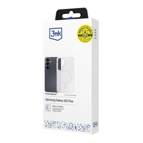 Etui 3mk Smoke MagCase na Samsung Galaxy S26+ - białe 3mk Protection