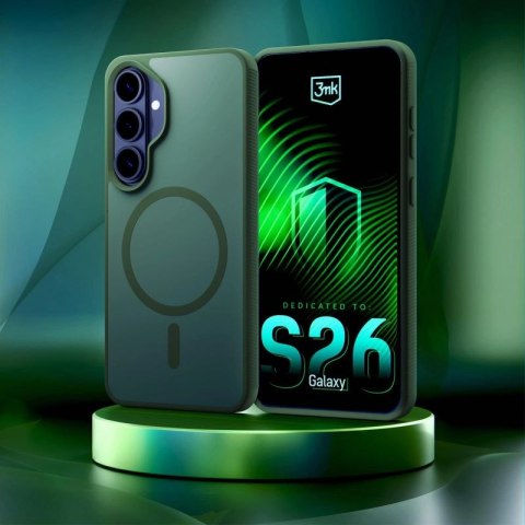 Etui 3mk Smoke MagCase na Samsung Galaxy S26 - zielone 3mk Protection