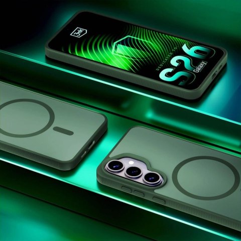 Etui 3mk Smoke MagCase na Samsung Galaxy S26+ - zielone 3mk Protection