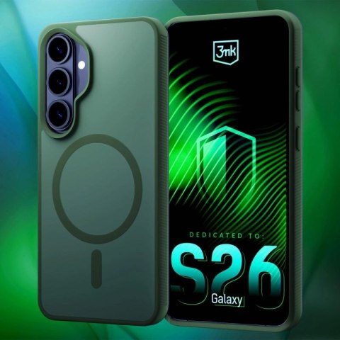 Etui 3mk Smoke MagCase na Samsung Galaxy S26+ - zielone 3mk Protection