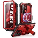 Etui Supcase ArmorBox Mag MagSafe na Samsung Galaxy S26 Ultra - czerwono-czarne Supcase