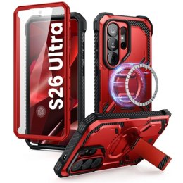Etui Supcase ArmorBox Mag MagSafe na Samsung Galaxy S26 Ultra - czerwono-czarne Supcase