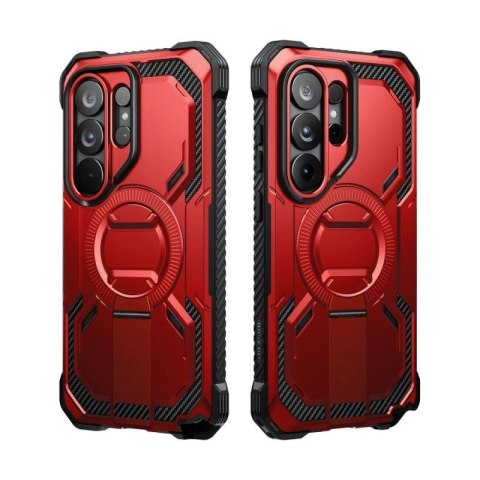 Etui Supcase ArmorBox Mag MagSafe na Samsung Galaxy S26 Ultra - czerwono-czarne Supcase