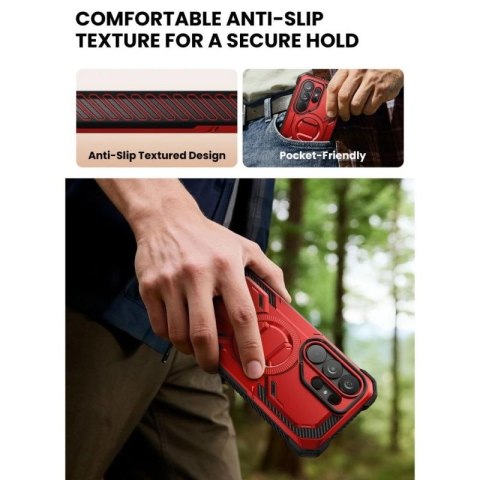 Etui Supcase ArmorBox Mag MagSafe na Samsung Galaxy S26 Ultra - czerwono-czarne Supcase