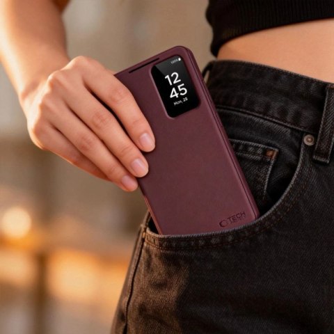 Etui Tech-Protect Smart Wallet na Samsung Galaxy S26 Ultra - bordowe Tech-Protect