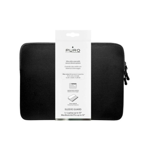 Torba Puro Slim Guard na laptopa 13" - czarna Puro