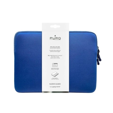 Torba Puro Slim Guard na laptopa 14" - niebieska Puro