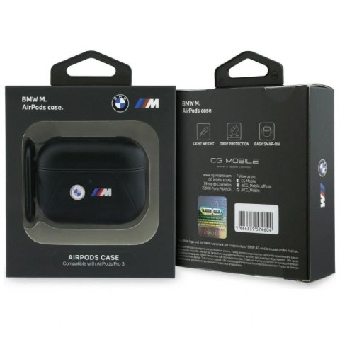 Etui BMW Curved Line na AirPods Pro 3 - czarne BMW
