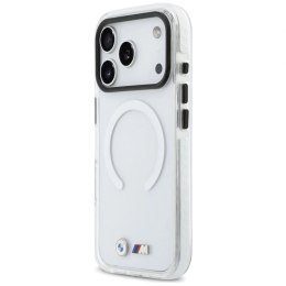 Etui BMW M IML Shockproof Metal Logos MagSafe na iPhone 17 Pro - przezroczyste BMW