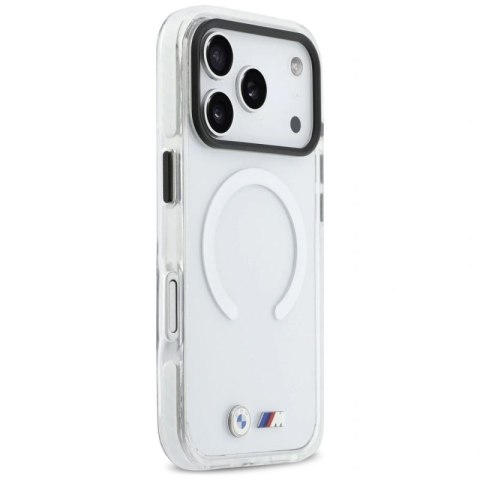 Etui BMW M IML Shockproof Metal Logos MagSafe na iPhone 17 Pro - przezroczyste BMW