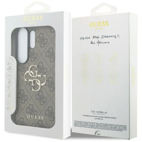 Etui Guess 4G Big Metal Logo do Samsung Galaxy S26 Ultra - brązowe Hikvision