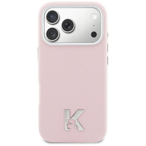 Etui Karl Lagerfeld Karl Head Logo MagSafe do iPhone 17 - różowe Karl Lagerfeld