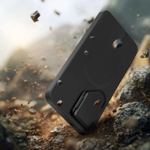 Etui Tech-Protect Kevlar Aura MagSafe na Samsung Galaxy S26 - czarno-pomarańczowe Tech-Protect