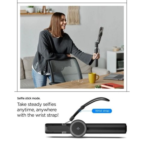 Selfie stick i statyw Spigen S581W MagSafe Bluetooth - czarny Spigen