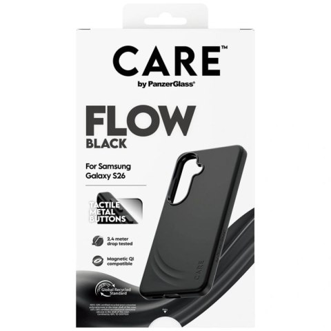 Etui CARE by PanzerGlass Flow Black QI na Samsung Galaxy S26 - czarne PanzerGlass
