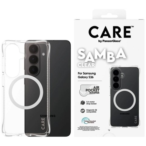 Etui CARE by PanzerGlass Samba Transparent Qi na Samsung Galaxy S26 - przezroczyste PanzerGlass
