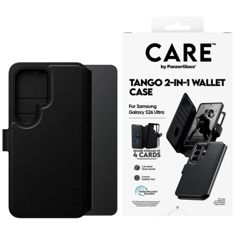 Etui CARE by PanzerGlass Tango 2w1 Wallet na Samsung Galaxy S26 Ultra - czarne Hikvision