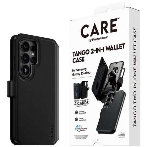 Etui CARE by PanzerGlass Tango 2w1 Wallet na Samsung Galaxy S26 Ultra - czarne Hikvision