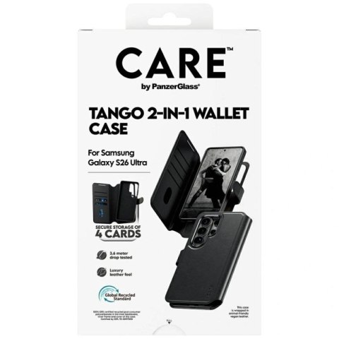 Etui CARE by PanzerGlass Tango 2w1 Wallet na Samsung Galaxy S26 Ultra - czarne Hikvision
