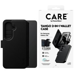 Etui CARE by PanzerGlass Tango 2w1 Wallet na Samsung Galaxy S26 - czarne PanzerGlass