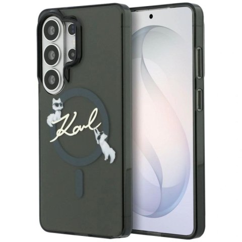 Etui Karl Lagerfeld IML KC Script MagSafe na Samsung Galaxy S26 Ultra - czarne Karl Lagerfeld