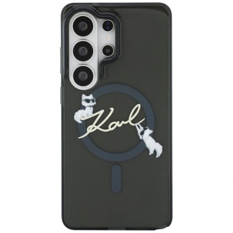 Etui Karl Lagerfeld IML KC Script MagSafe na Samsung Galaxy S26 Ultra - czarne Karl Lagerfeld