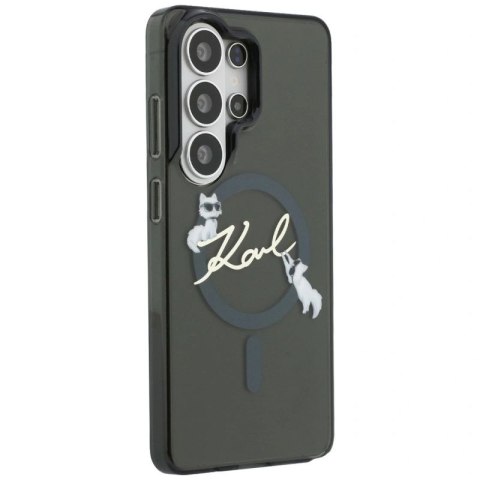 Etui Karl Lagerfeld IML KC Script MagSafe na Samsung Galaxy S26 Ultra - czarne Karl Lagerfeld