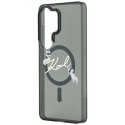 Etui Karl Lagerfeld IML KC Script MagSafe na Samsung Galaxy S26 Ultra - czarne Karl Lagerfeld