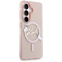 Etui Karl Lagerfeld IML KC Script MagSafe na Samsung Galaxy S26 - różowe Karl Lagerfeld