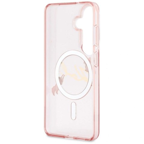 Etui Karl Lagerfeld IML KC Script MagSafe na Samsung Galaxy S26 - różowe Karl Lagerfeld