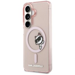 Etui Karl Lagerfeld IML Peekaboo Choupette MagSafe na Samsung Galaxy S26 - różowe Karl Lagerfeld