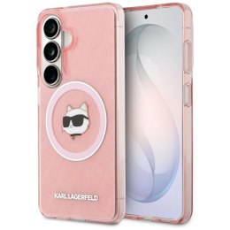 Etui Karl Lagerfeld IML Repeated Choupette MagSafe na Samsung Galaxy S26 Plus - różowe Karl Lagerfeld