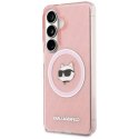 Etui Karl Lagerfeld IML Repeated Choupette MagSafe na Samsung Galaxy S26 Plus - różowe Karl Lagerfeld