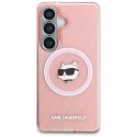 Etui Karl Lagerfeld IML Repeated Choupette MagSafe na Samsung Galaxy S26 Plus - różowe Karl Lagerfeld