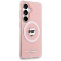 Etui Karl Lagerfeld IML Repeated Choupette MagSafe na Samsung Galaxy S26 Plus - różowe Karl Lagerfeld