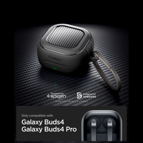 Etui Spigen Rugged Armor na Samsung Galaxy Buds 4 / 4 Pro - czarne matowe Spigen
