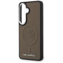 Etui Karl Lagerfeld Embossed Ring Initials MagSafe na Samsung Galaxy S26 - brązowe Karl Lagerfeld