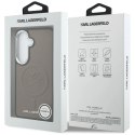 Etui Karl Lagerfeld Embossed Ring Initials MagSafe na Samsung Galaxy S26 - brązowe Karl Lagerfeld