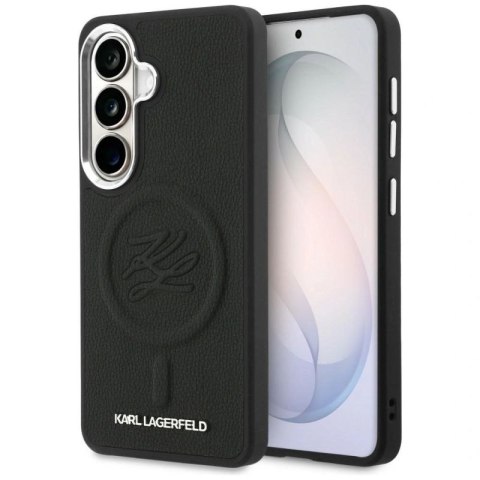 Etui Karl Lagerfeld Embossed Ring Initials MagSafe na Samsung Galaxy S26 - czarne Karl Lagerfeld
