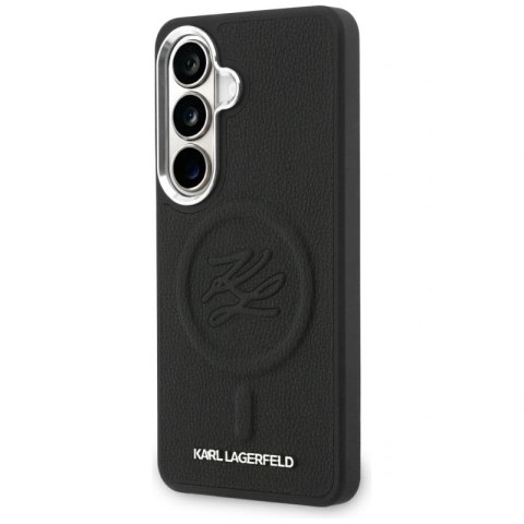 Etui Karl Lagerfeld Embossed Ring Initials MagSafe na Samsung Galaxy S26 - czarne Karl Lagerfeld