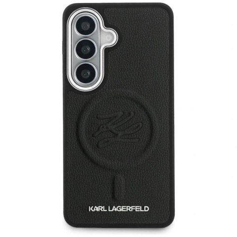 Etui Karl Lagerfeld Embossed Ring Initials MagSafe na Samsung Galaxy S26 - czarne Karl Lagerfeld