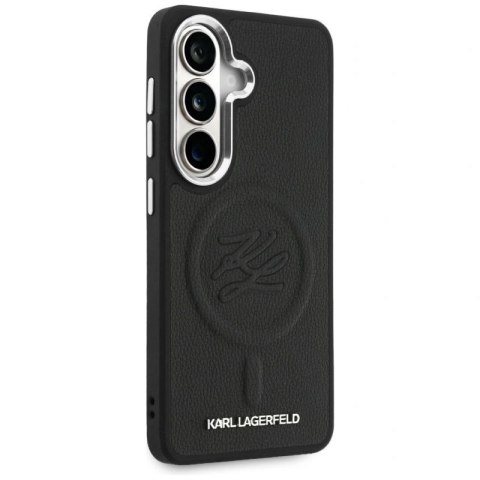 Etui Karl Lagerfeld Embossed Ring Initials MagSafe na Samsung Galaxy S26 - czarne Karl Lagerfeld