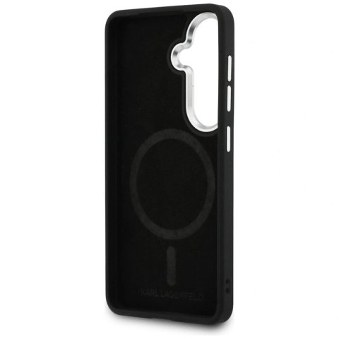 Etui Karl Lagerfeld Embossed Ring Initials MagSafe na Samsung Galaxy S26 - czarne Karl Lagerfeld