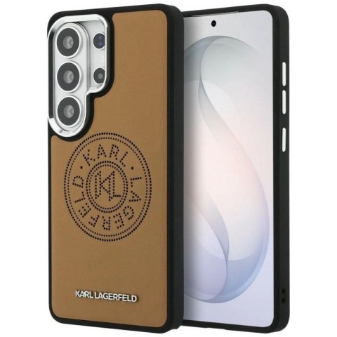 Etui Karl Lagerfeld Perforated KL MagSafe na Samsung Galaxy S26 Ultra - brązowe Karl Lagerfeld