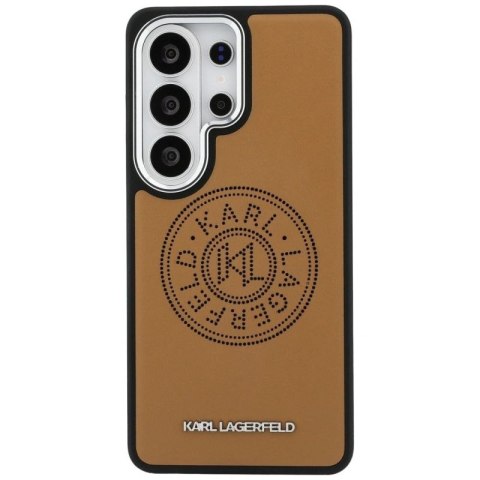 Etui Karl Lagerfeld Perforated KL MagSafe na Samsung Galaxy S26 Ultra - brązowe Karl Lagerfeld